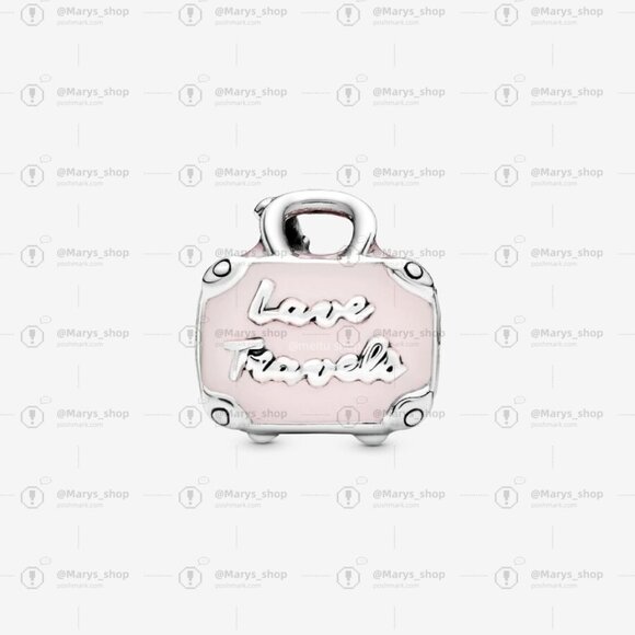 Pandora Pink Travel Bag Charm|Vacation Charms|Pandora US|Pendant - Picture 2 of 2